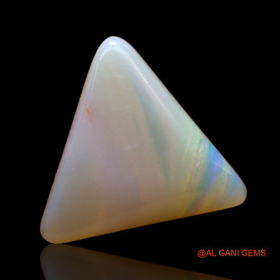 Natural Fire Opal Gemstone 1.00 Cts Loose Trillion Cabochon From Australia 10x10x2 mm AD-590