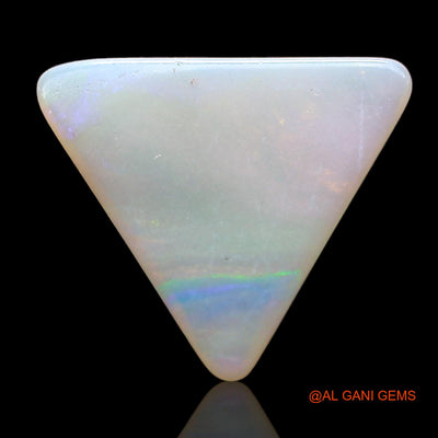 Natural Fire Opal Gemstone 1.00 Cts Loose Trillion Cabochon From Australia 10x10x2 mm AD-590