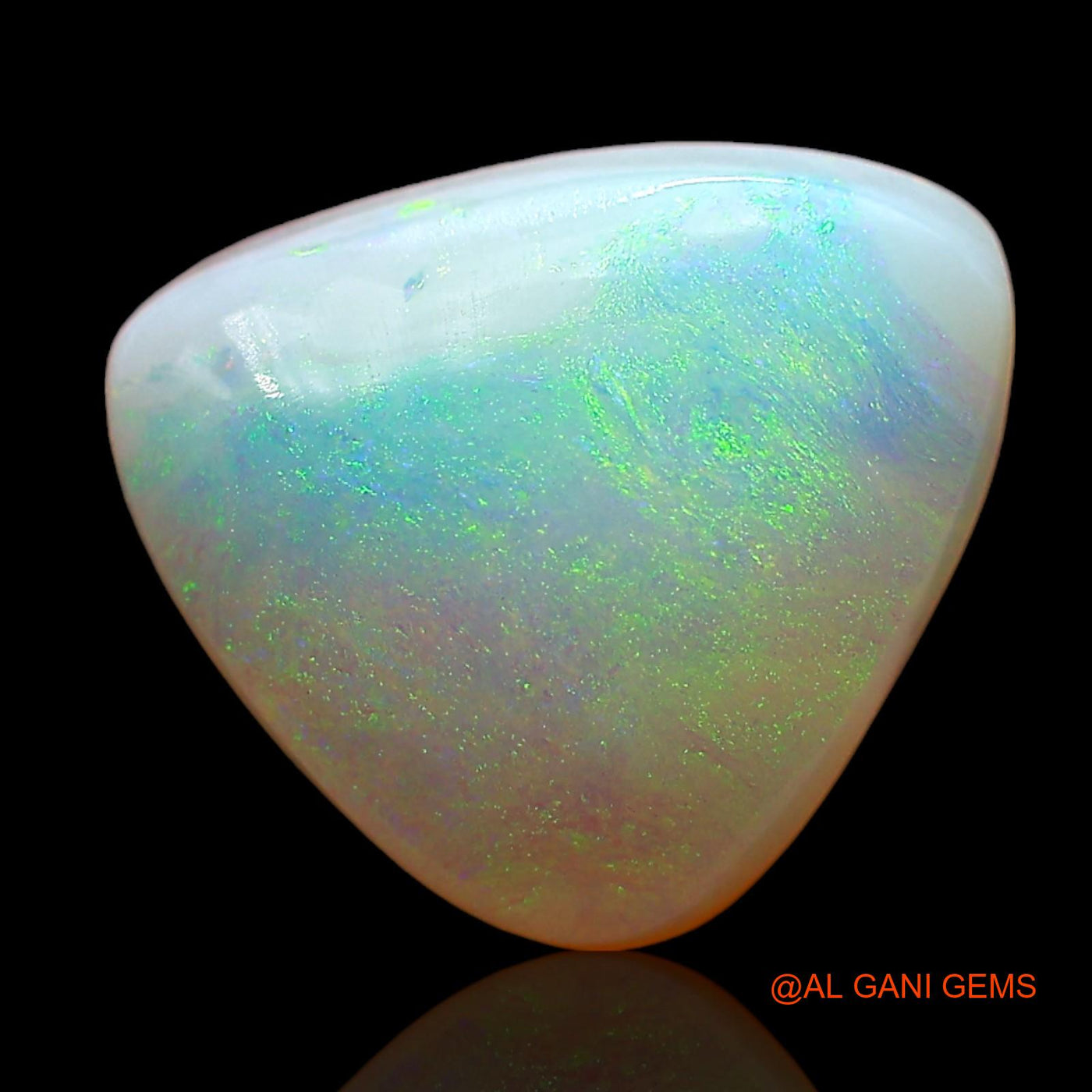 3.00 Cts Natural Australian Fire Opal Loose Gemstone Trillion Cabochon 10x10x5 mm AD-591