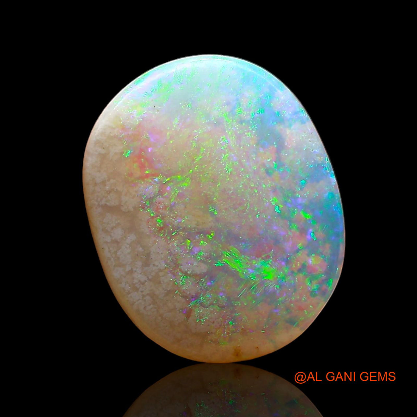 Natural Untreated Fire Opal Loose Gemstone Oval Cabochon From Australia 2.00 Cts 11x9x2 mm AD-592
