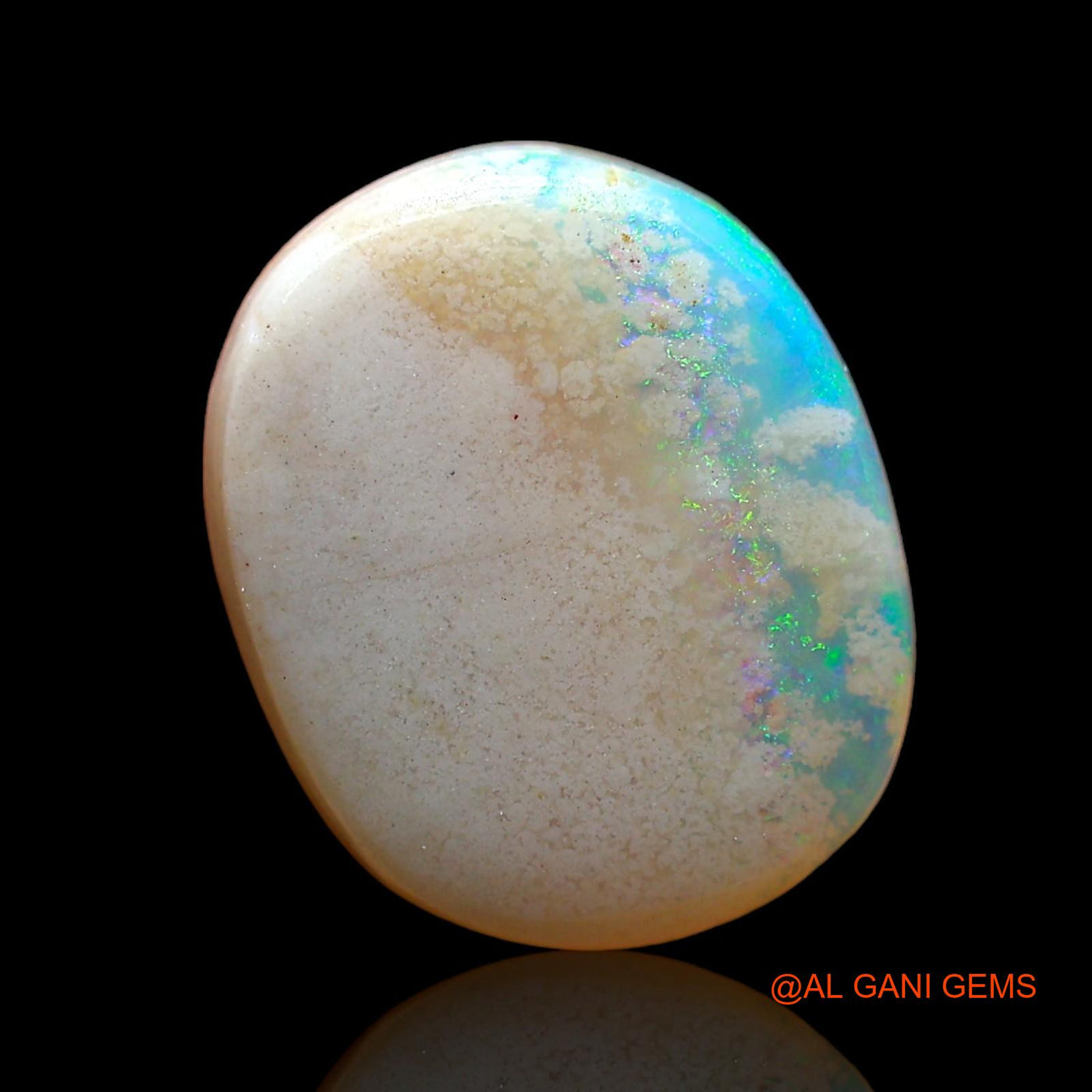 Natural Untreated Fire Opal Loose Gemstone Oval Cabochon From Australia 2.00 Cts 11x9x2 mm AD-592