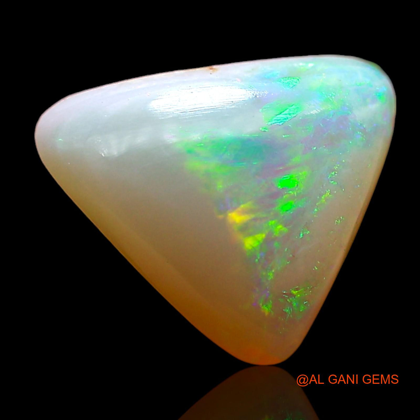 2.00 Cts Natural Australian Fire Opal Loose Gemstone Trillion Cabochon 10x9x4 mm AD-593