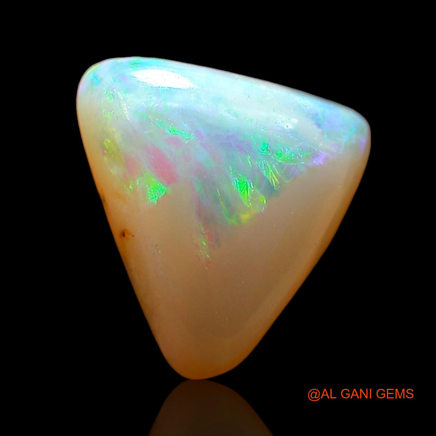 2.00 Cts Natural Australian Fire Opal Loose Gemstone Trillion Cabochon 10x9x4 mm AD-593