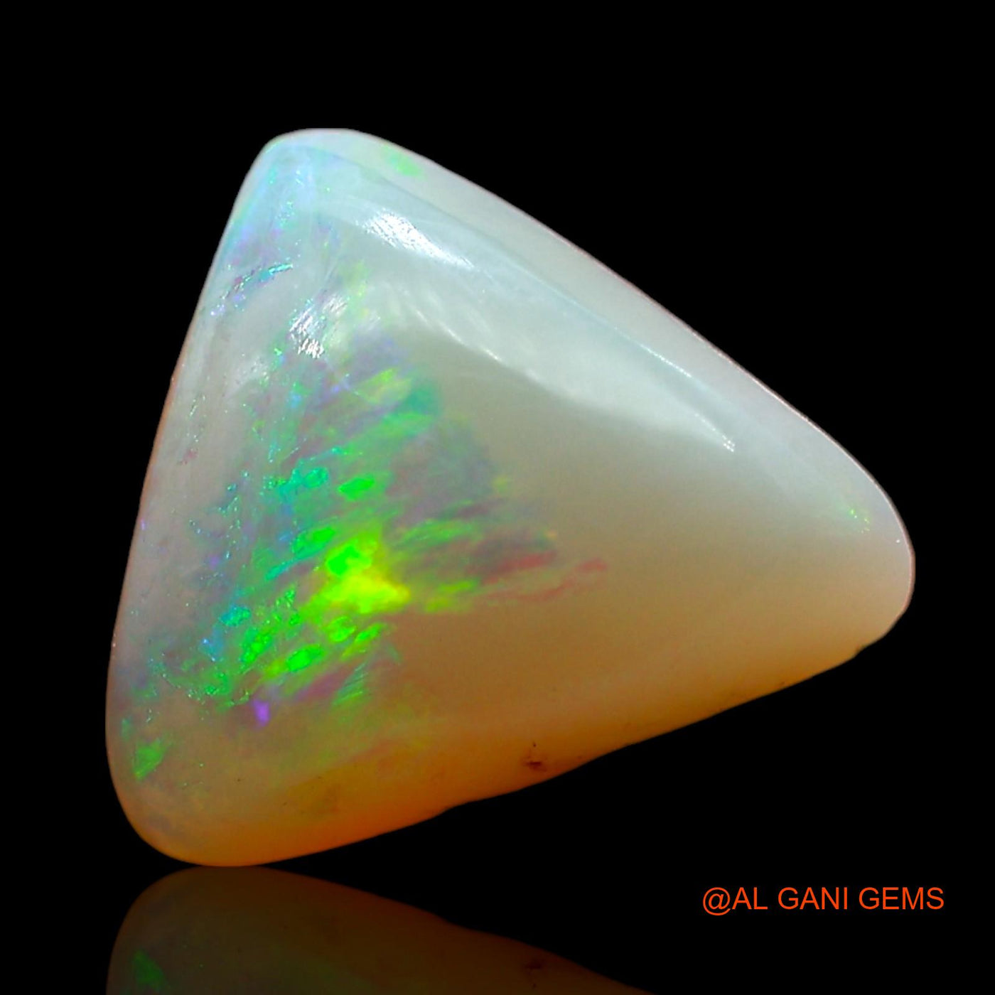 2.00 Cts Natural Australian Fire Opal Loose Gemstone Trillion Cabochon 10x9x4 mm AD-593