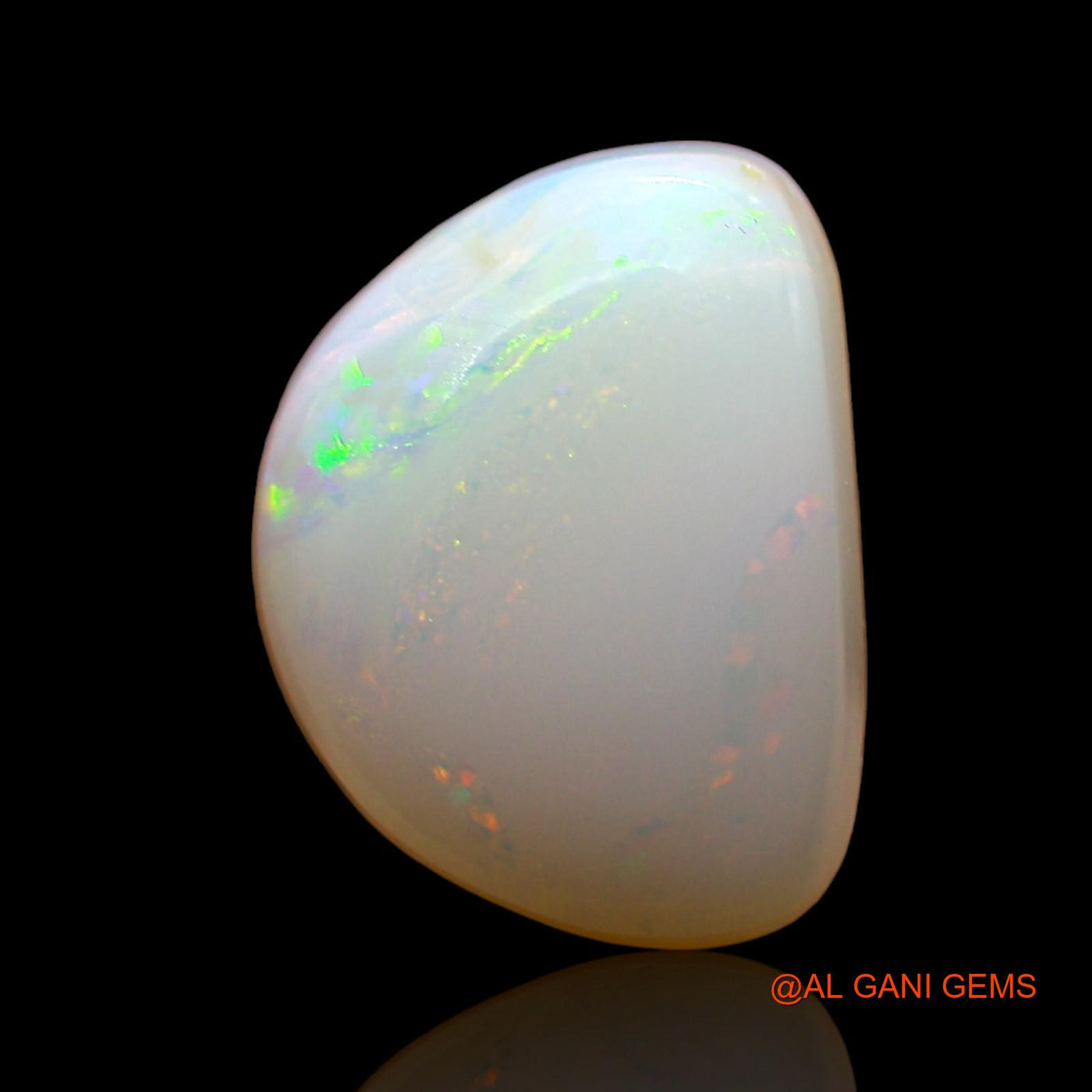 2.00 Cts Unheated Australian Fire Opal Loose Gemstone Fancy Cabochon Natural 10x8x4 mm AD-597