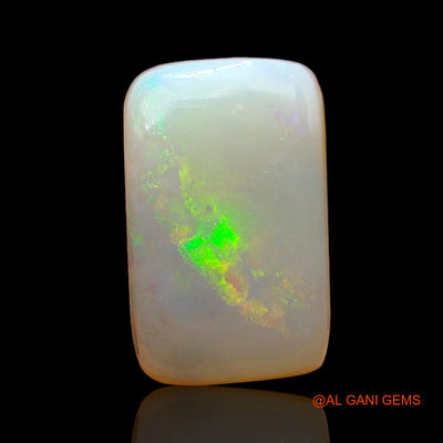 1.00 Cts Unheated Australian Fire Opal Loose Gemstone Square Cabochon Natural 10x6x2 mm AD-598