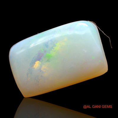 1.00 Cts Unheated Australian Fire Opal Loose Gemstone Square Cabochon Natural 10x6x2 mm AD-598