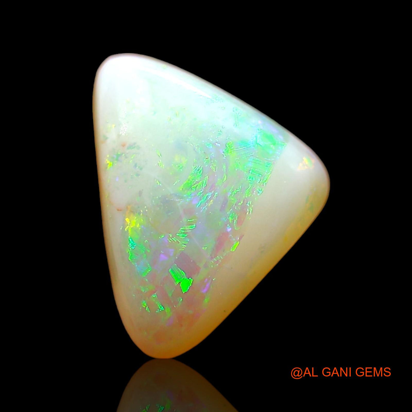 1.00 Cts Natural Australian Fire Opal Trillion Cabochon Loose Gemstone For Jewelry 10x7x3 mm AD-599