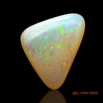 1.00 Cts Natural Australian Fire Opal Trillion Cabochon Loose Gemstone For Jewelry 10x7x3 mm AD-599