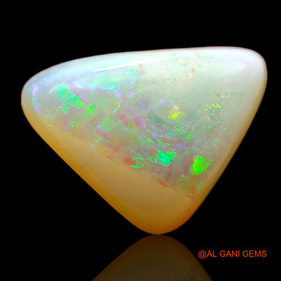 1.00 Cts Natural Australian Fire Opal Trillion Cabochon Loose Gemstone For Jewelry 10x7x3 mm AD-599