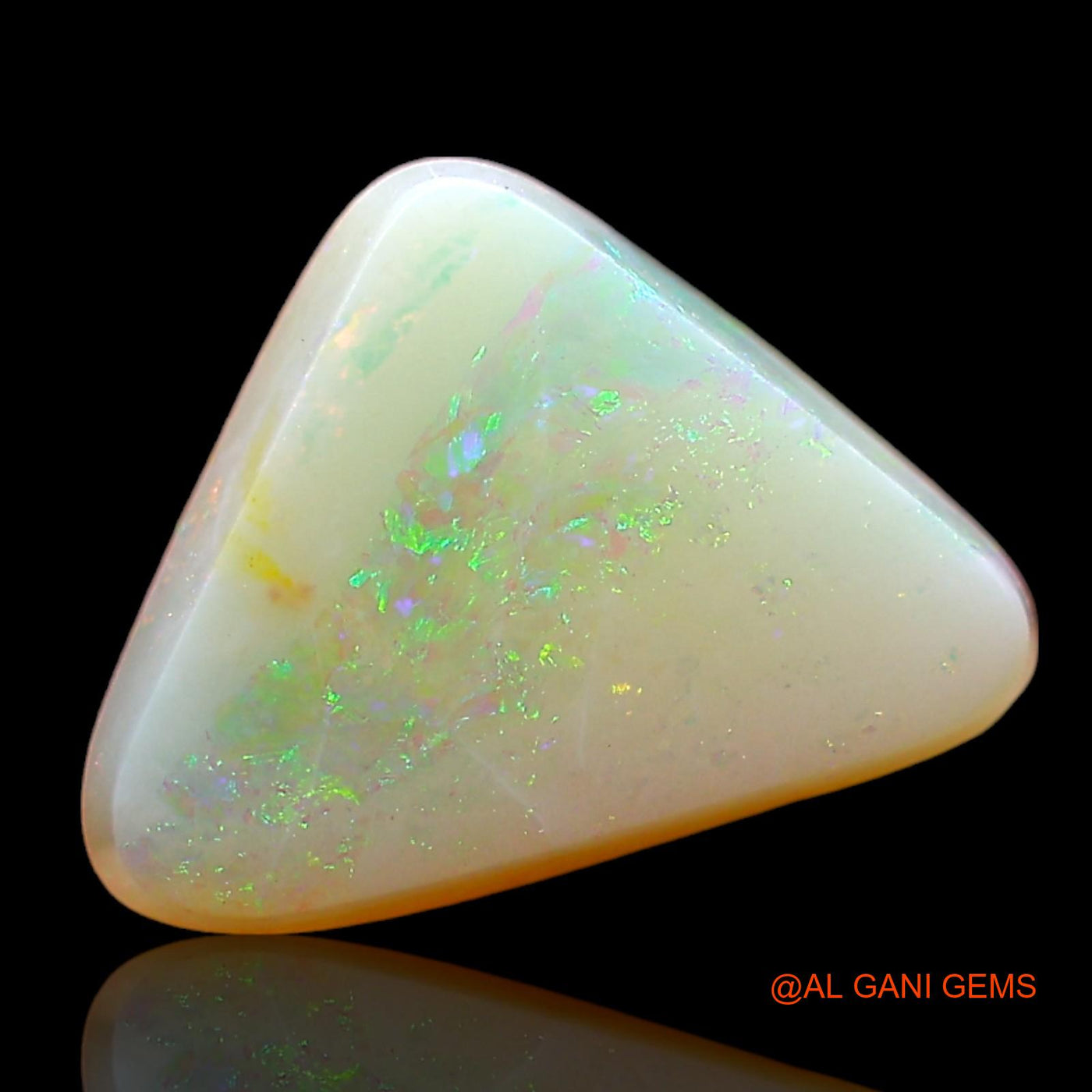 1.00 Cts Natural Australian Fire Opal Trillion Cabochon Loose Gemstone For Jewelry 10x7x3 mm AD-599