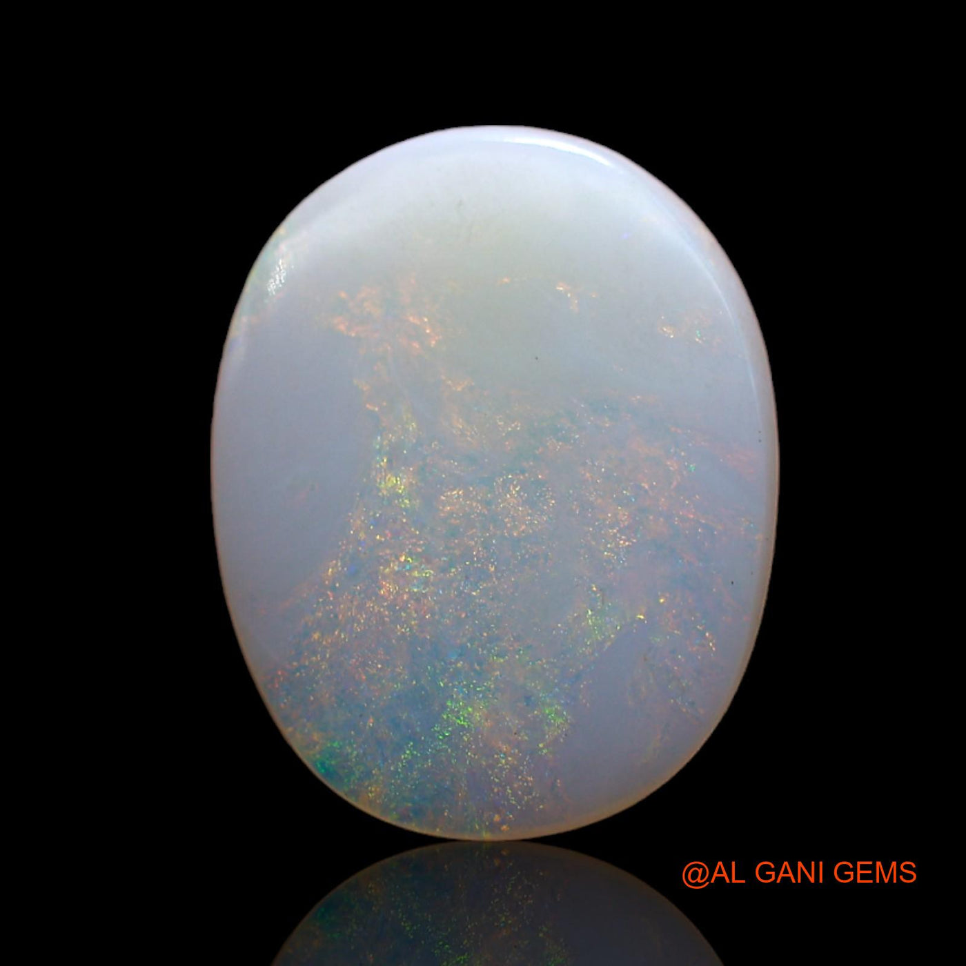 2.00 Cts Natural Australian Fire Opal Loose Gemstone Oval Cabochon 14x11x2 mm AD-59