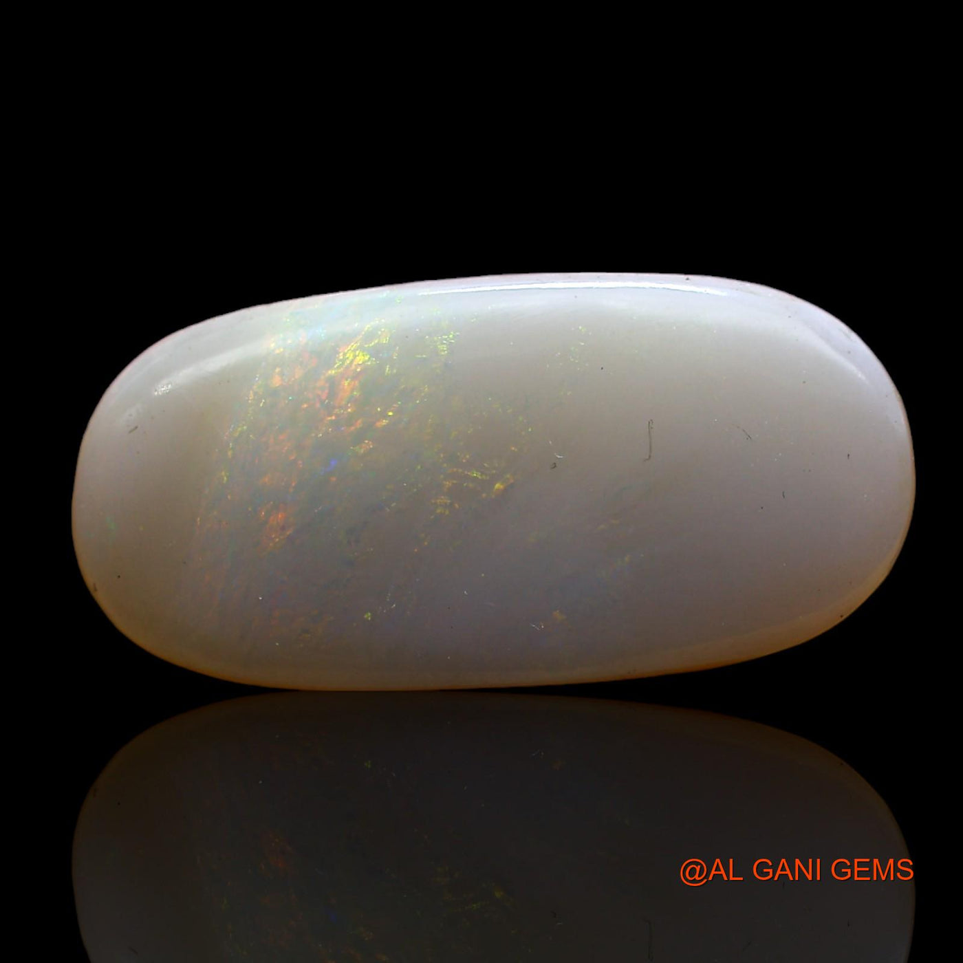 5.00 Cts Unheated Australian Fire Opal Loose Gemstone Oval Cabochon Natural 20x9x3 mm AD-5