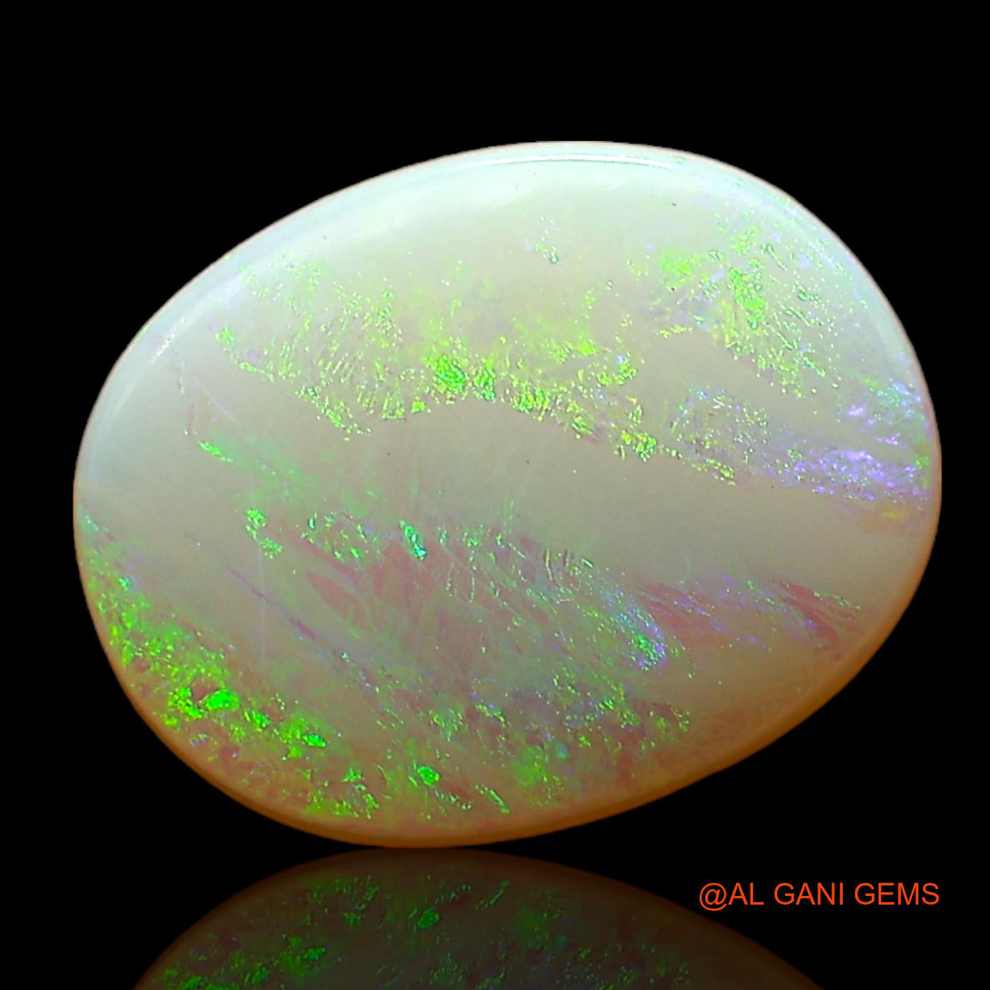1.00 Cts Natural Australian Fire Opal Oval Cabochon Loose Gemstone For Jewelry 10x8x2 mm AD-600