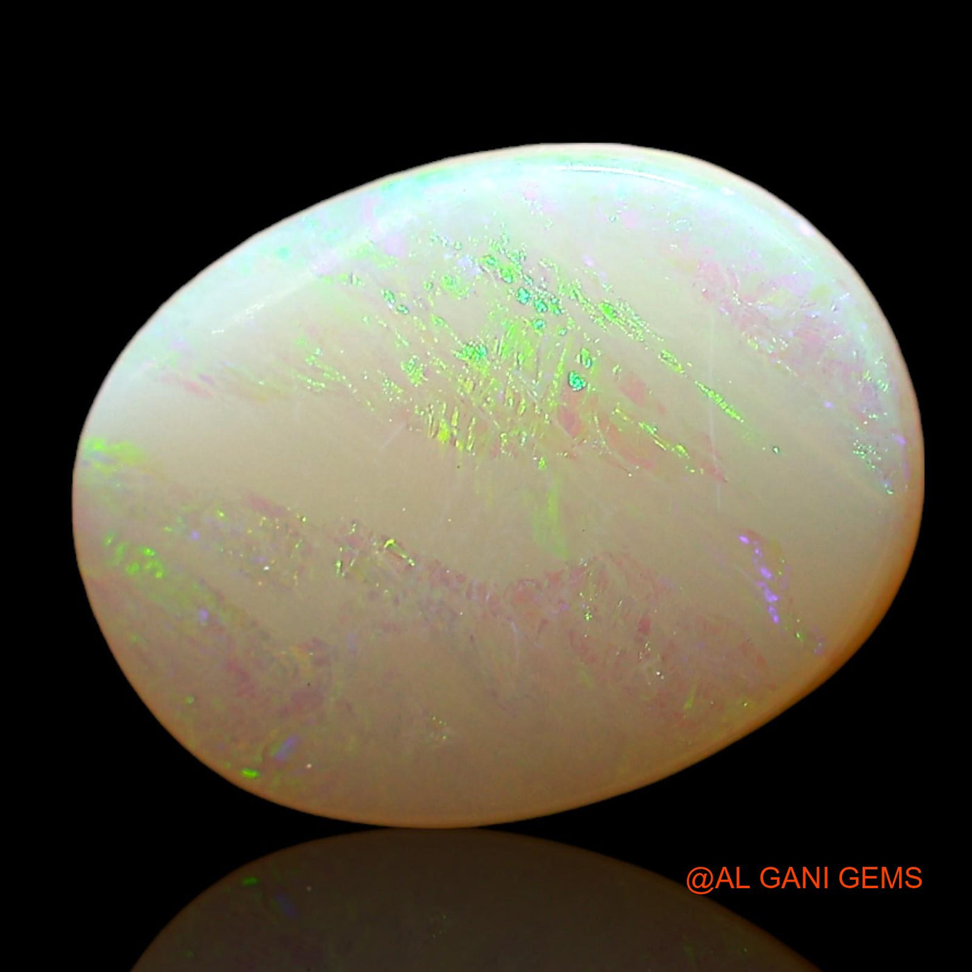 1.00 Cts Natural Australian Fire Opal Oval Cabochon Loose Gemstone For Jewelry 10x8x2 mm AD-600