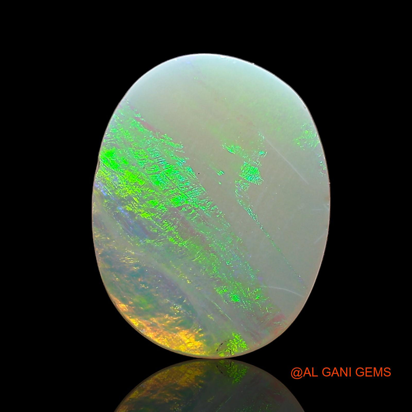 1.00 Cts Natural Australian Fire Opal Oval Cabochon Loose Gemstone For Jewelry 10x8x2 mm AD-600