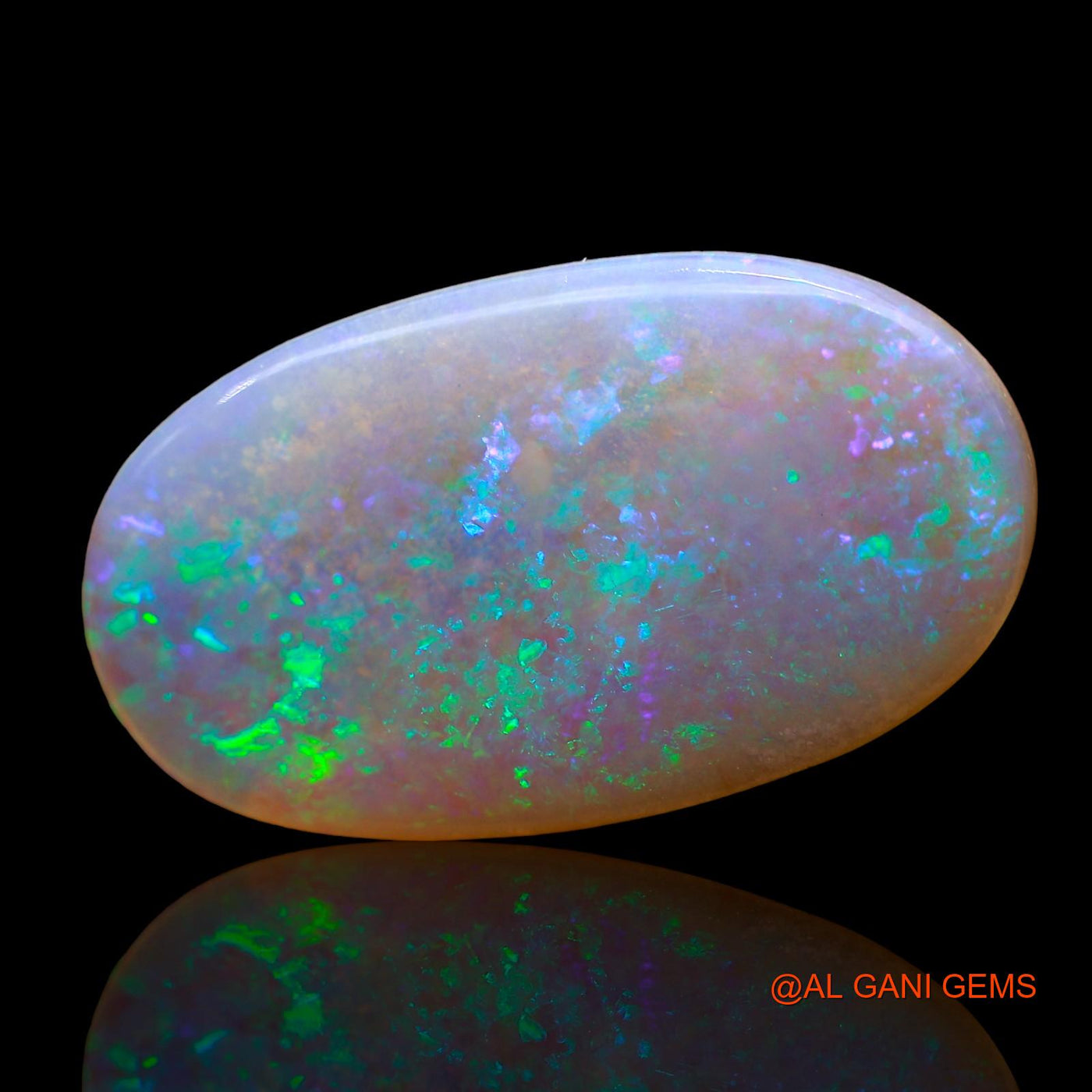 Natural Untreated Fire Opal Loose Gemstone Oval Cabochon From Australia 6.00 Cts 22x13x3 mm AD-601