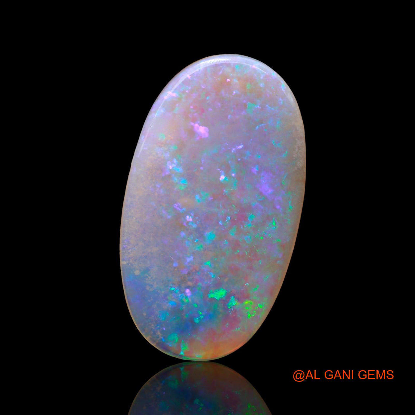 Natural Untreated Fire Opal Loose Gemstone Oval Cabochon From Australia 6.00 Cts 22x13x3 mm AD-601