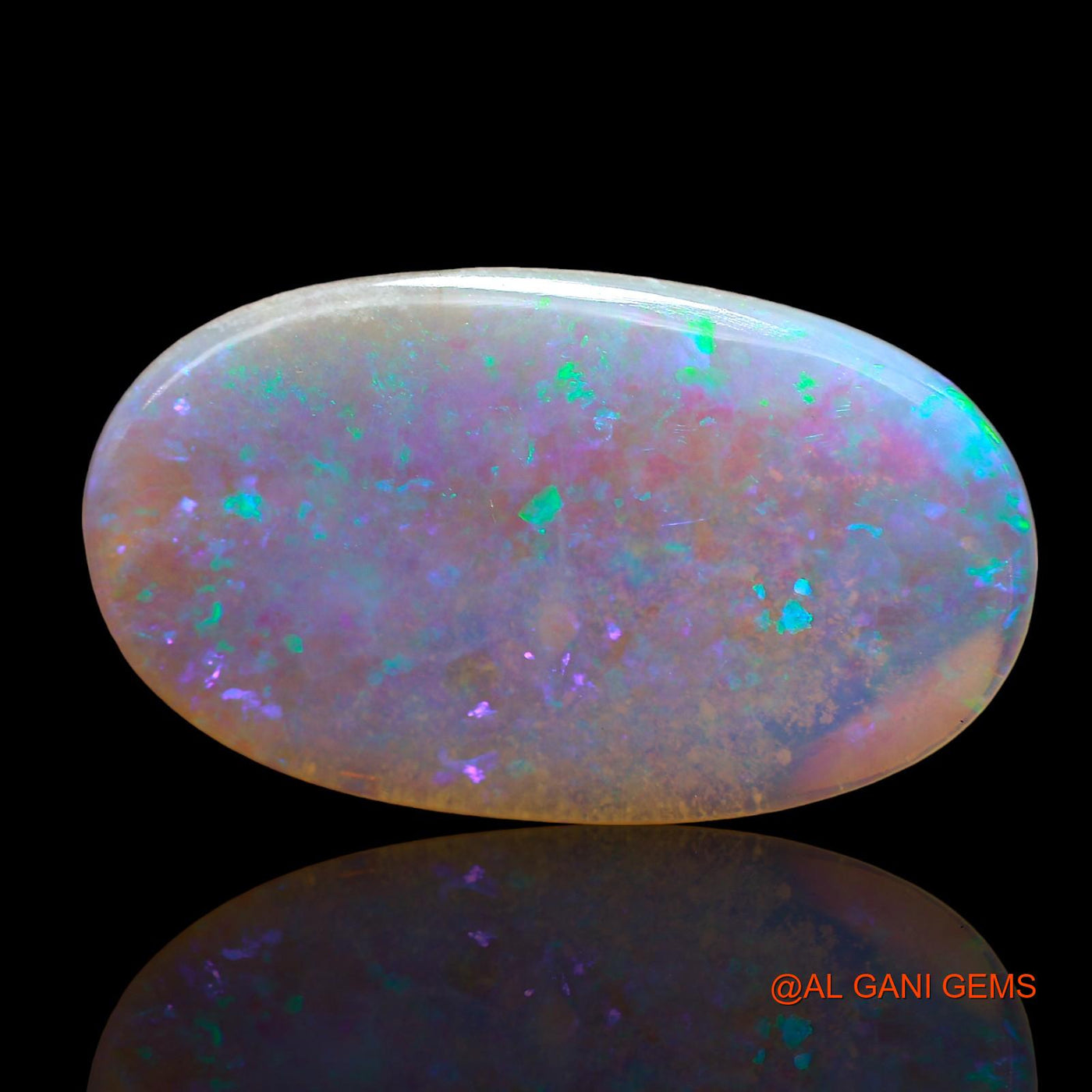 Natural Untreated Fire Opal Loose Gemstone Oval Cabochon From Australia 6.00 Cts 22x13x3 mm AD-601