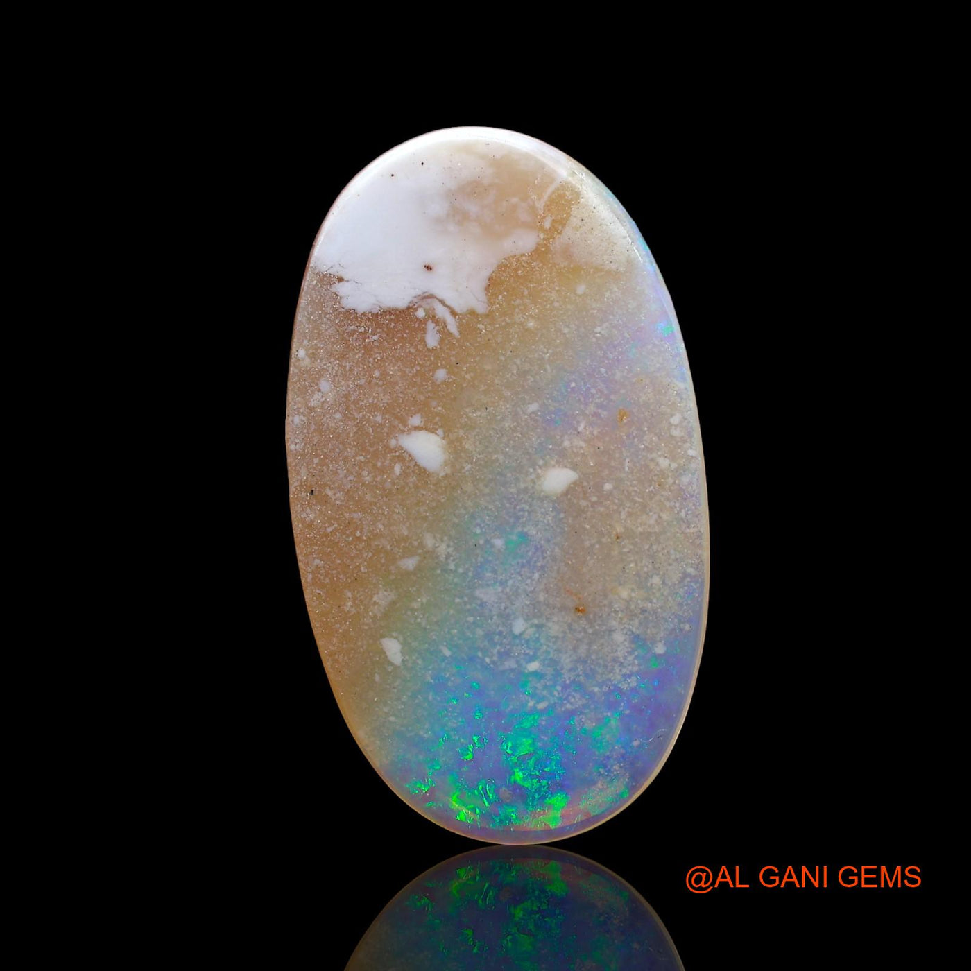 Natural Untreated Fire Opal Loose Gemstone Oval Cabochon From Australia 6.00 Cts 22x13x3 mm AD-601