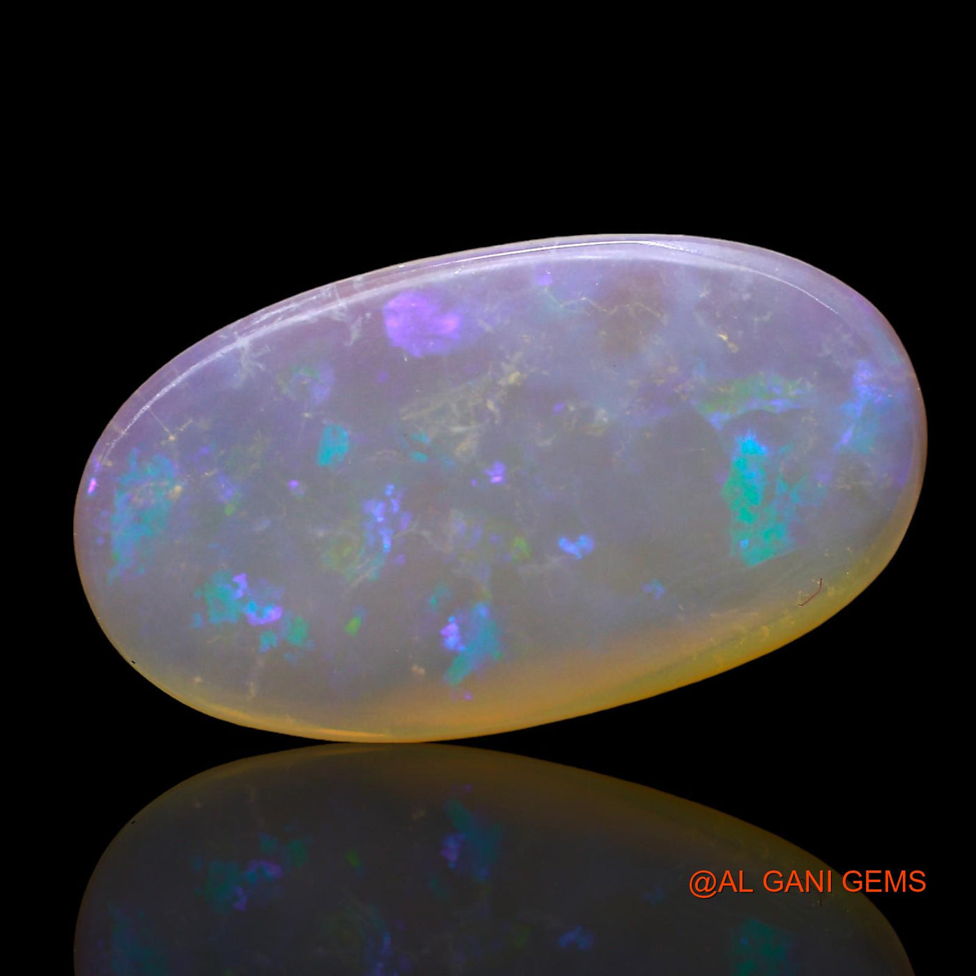 5.00 Cts Natural Australian Fire Opal Loose Gemstone Oval Cabochon 20x11x3 mm AD-602