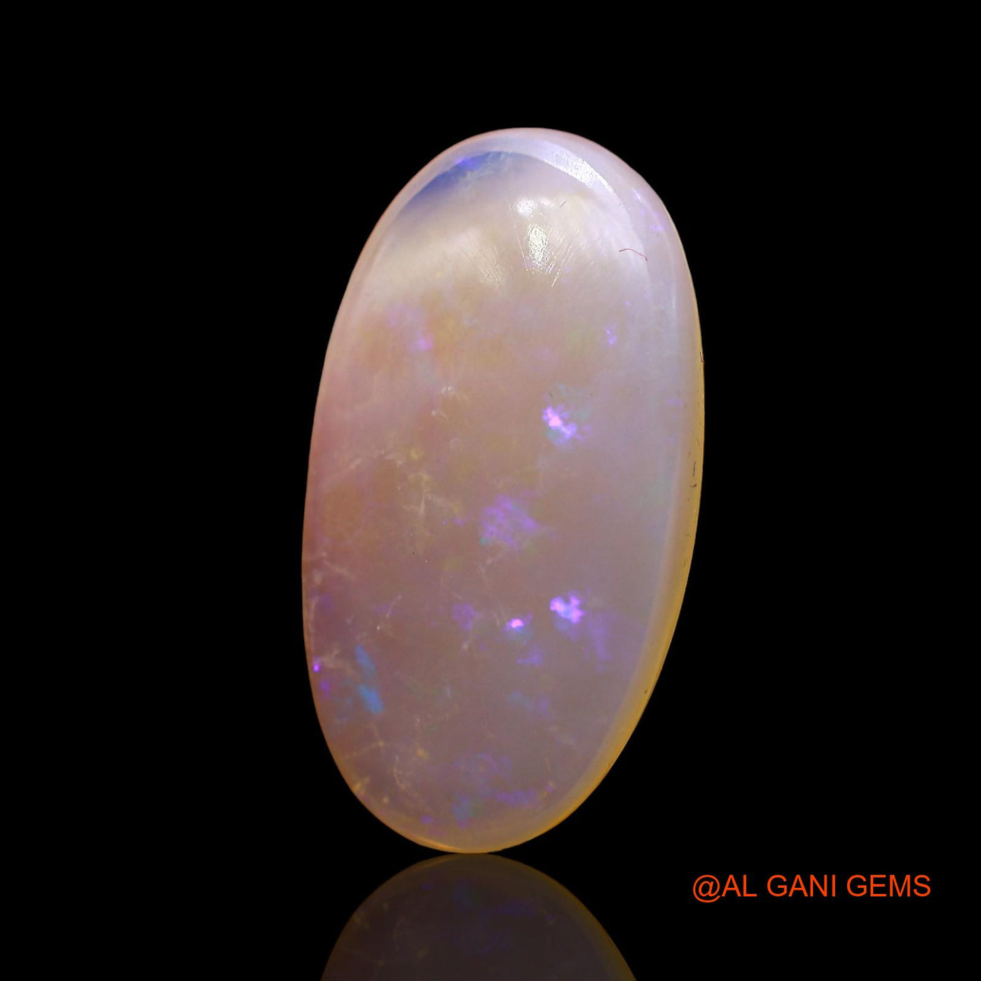 5.00 Cts Natural Australian Fire Opal Loose Gemstone Oval Cabochon 20x11x3 mm AD-602