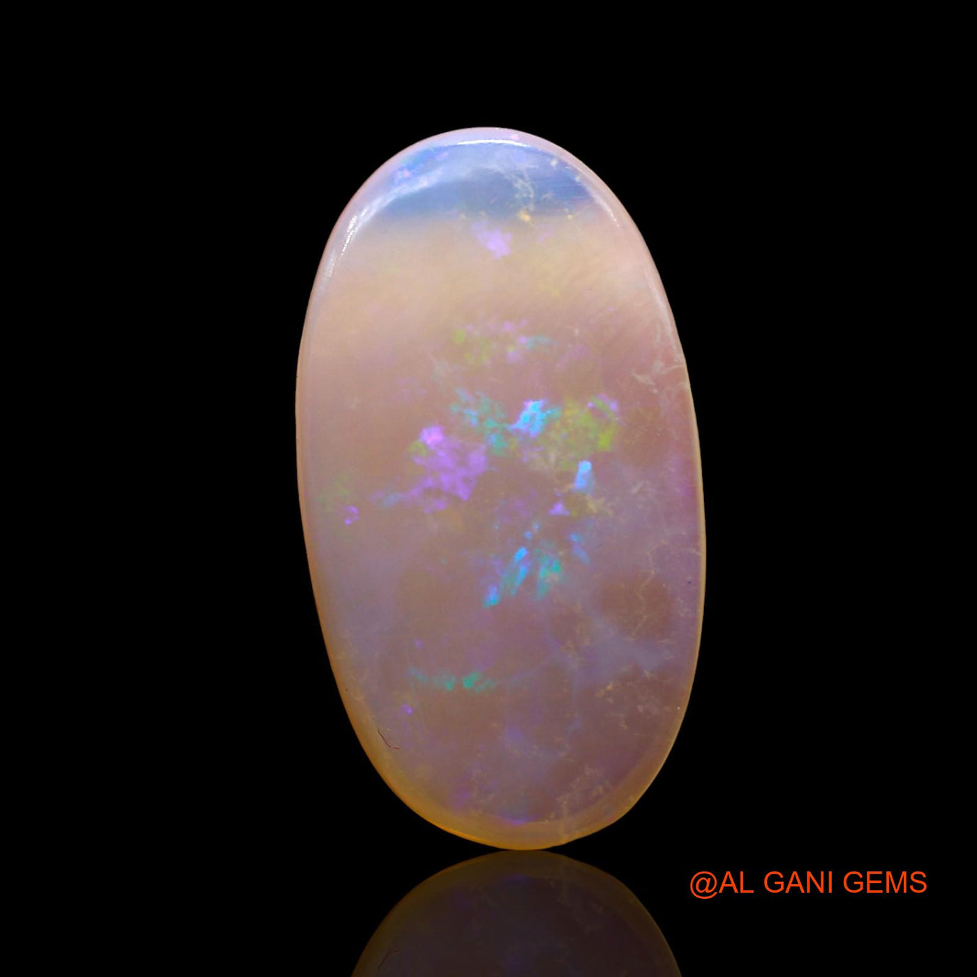 5.00 Cts Natural Australian Fire Opal Loose Gemstone Oval Cabochon 20x11x3 mm AD-602