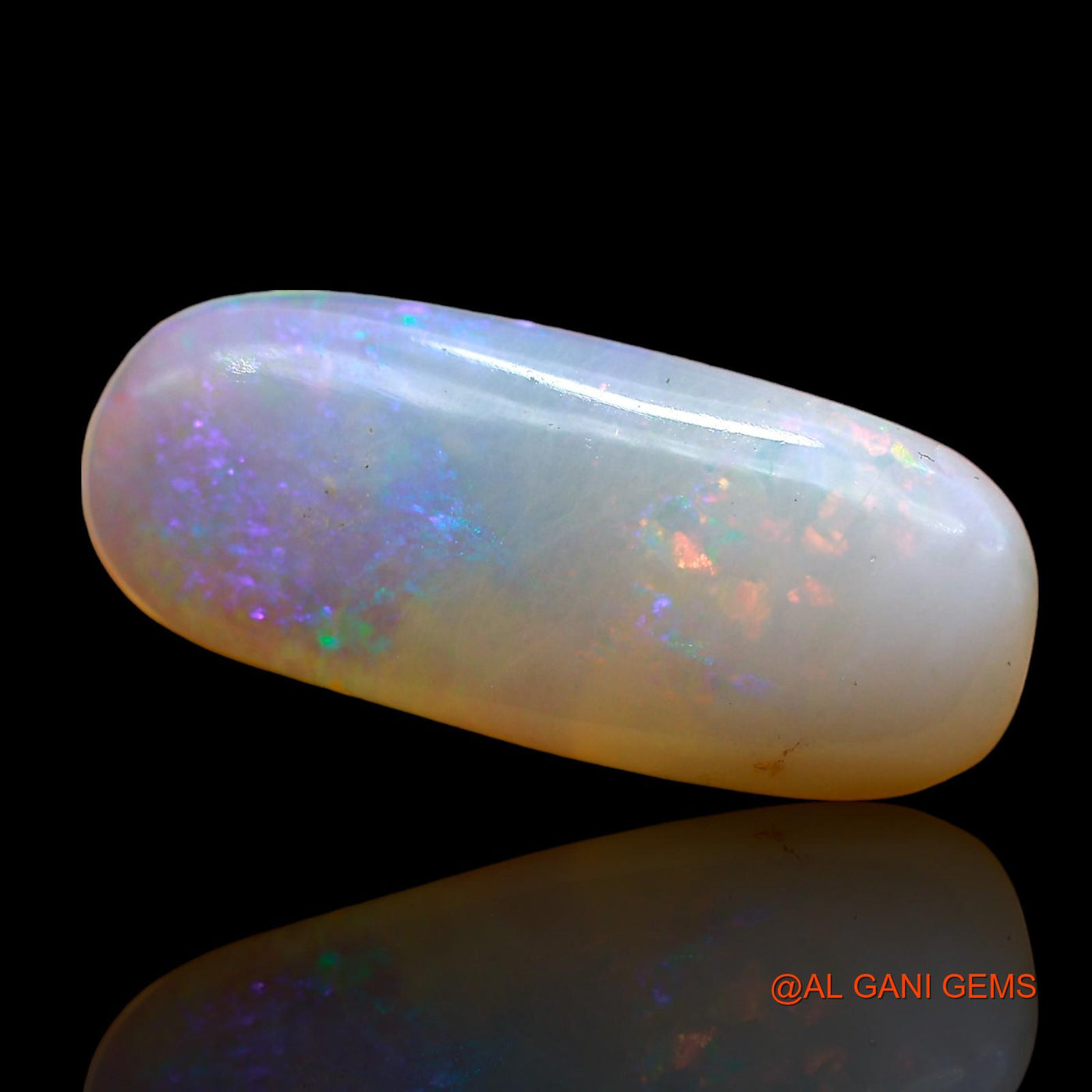 Natural Untreated Fire Opal Loose Gemstone Oval Cabochon From Australia 4.00 Cts 20x8x3 mm AD-603