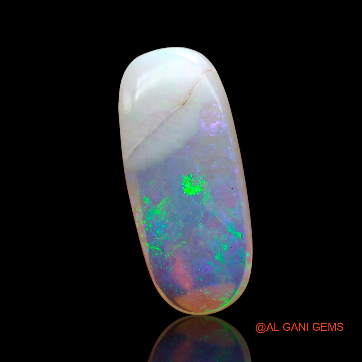 Natural Untreated Fire Opal Loose Gemstone Oval Cabochon From Australia 4.00 Cts 20x8x3 mm AD-603