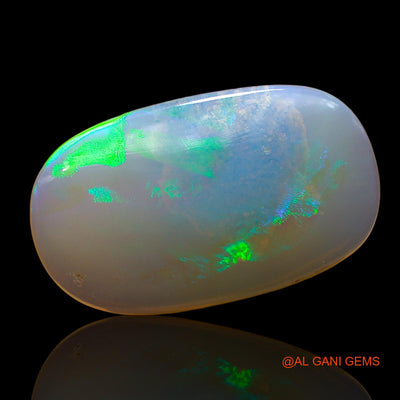 Natural Fire Opal Gemstone 3.00 Cts Loose Oval Cabochon From Australia 19x11x2 mm AD-604