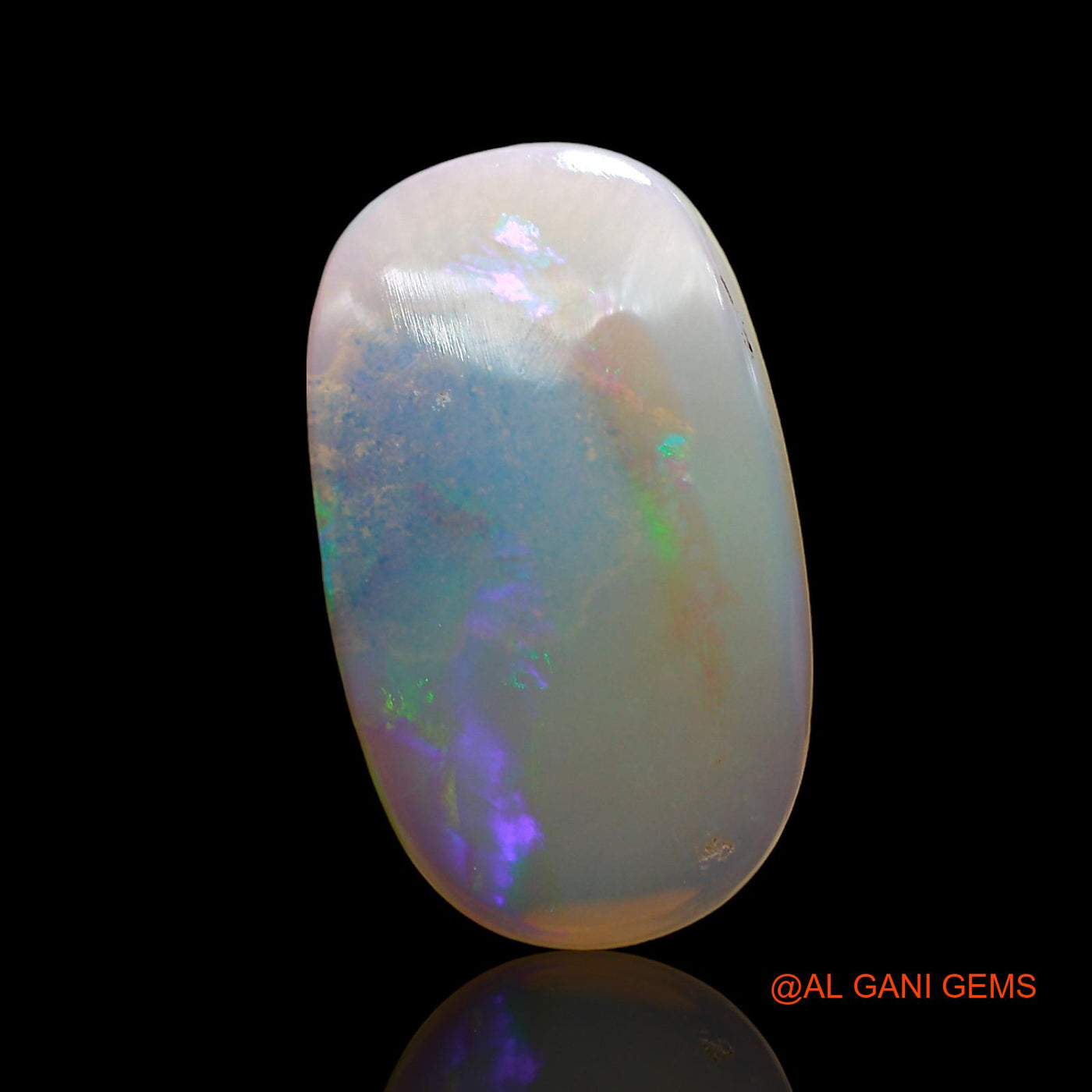 Natural Fire Opal Gemstone 3.00 Cts Loose Oval Cabochon From Australia 19x11x2 mm AD-604
