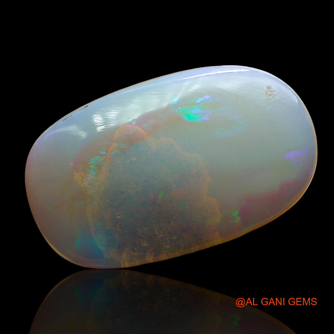 Natural Fire Opal Gemstone 3.00 Cts Loose Oval Cabochon From Australia 19x11x2 mm AD-604