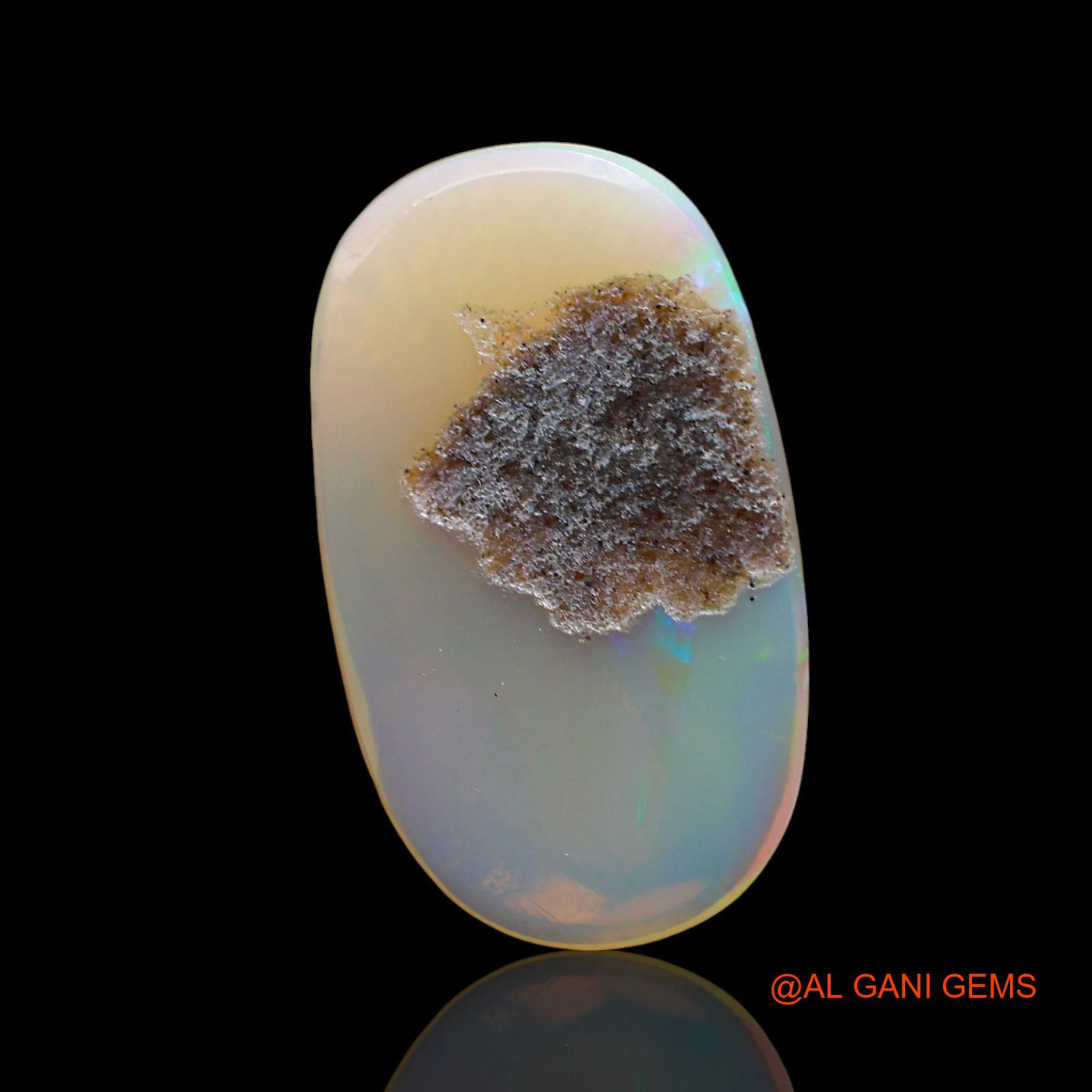 Natural Fire Opal Gemstone 3.00 Cts Loose Oval Cabochon From Australia 19x11x2 mm AD-604