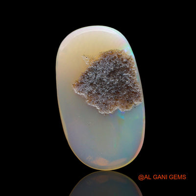 Natural Fire Opal Gemstone 3.00 Cts Loose Oval Cabochon From Australia 19x11x2 mm AD-604
