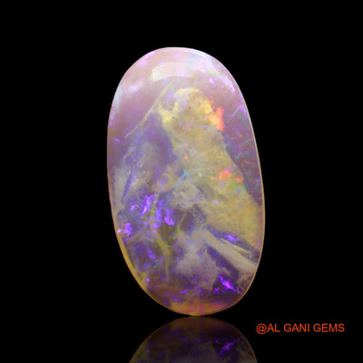 Natural Fire Opal Gemstone 5.00 Cts Loose Oval Cabochon From Australia 19x11x3 mm AD-606