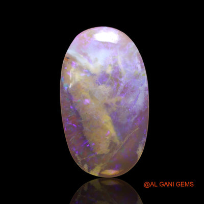 Natural Fire Opal Gemstone 5.00 Cts Loose Oval Cabochon From Australia 19x11x3 mm AD-606