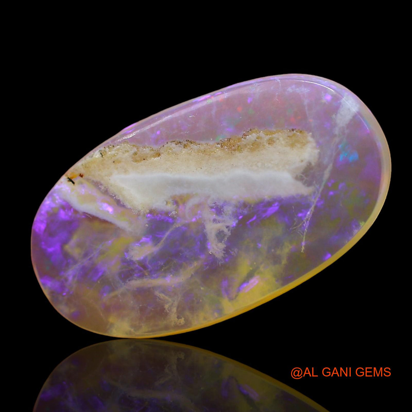 Natural Fire Opal Gemstone 5.00 Cts Loose Oval Cabochon From Australia 19x11x3 mm AD-606