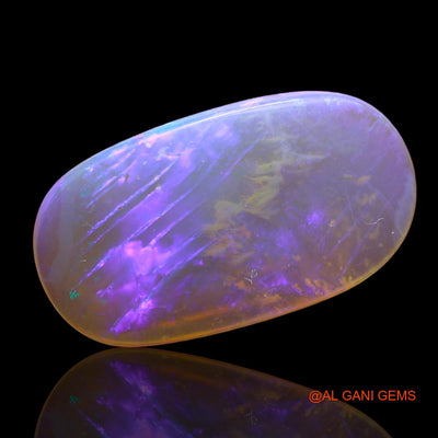 5.00 Cts Unheated Australian Fire Opal Loose Gemstone Oval Cabochon Natural 18x10x3 mm AD-607
