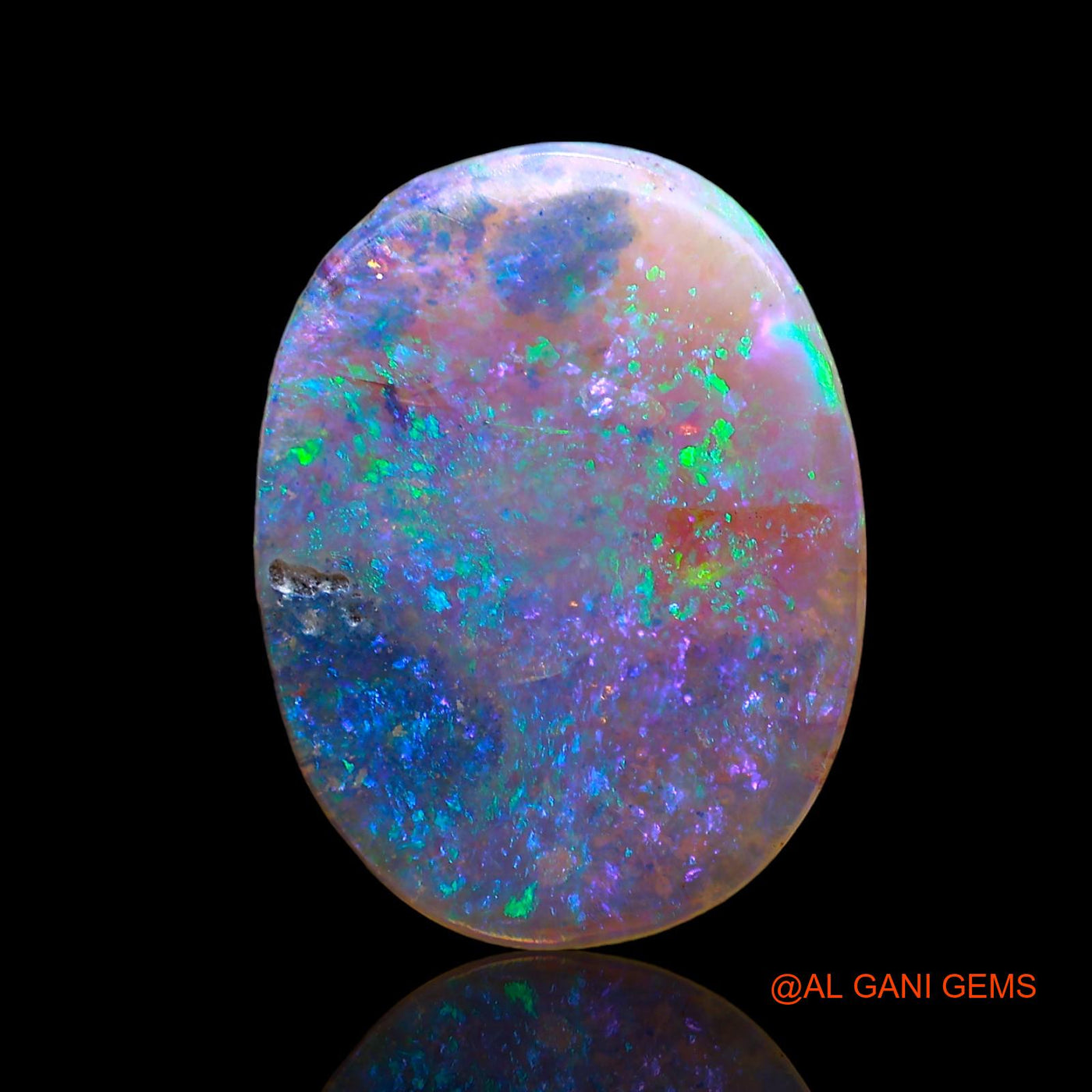 3.00 Cts Natural Australian Fire Opal Loose Gemstone Oval Cabochon 17x13x2 mm AD-608