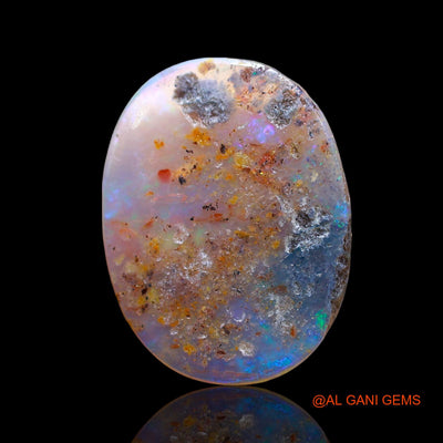 3.00 Cts Natural Australian Fire Opal Loose Gemstone Oval Cabochon 17x13x2 mm AD-608