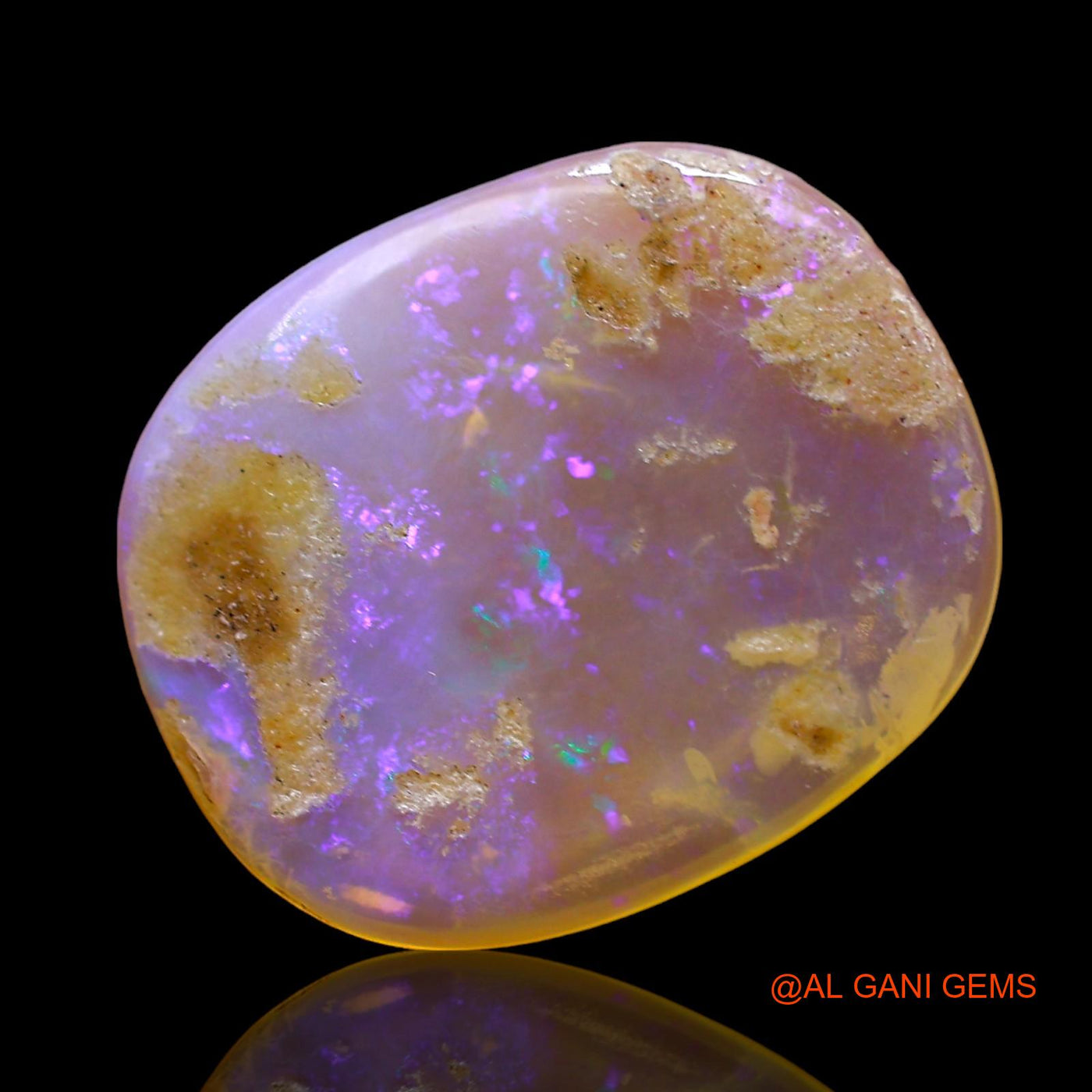5.00 Cts Natural Australian Fire Opal Loose Gemstone Oval Cabochon 16x14x3 mm AD-609