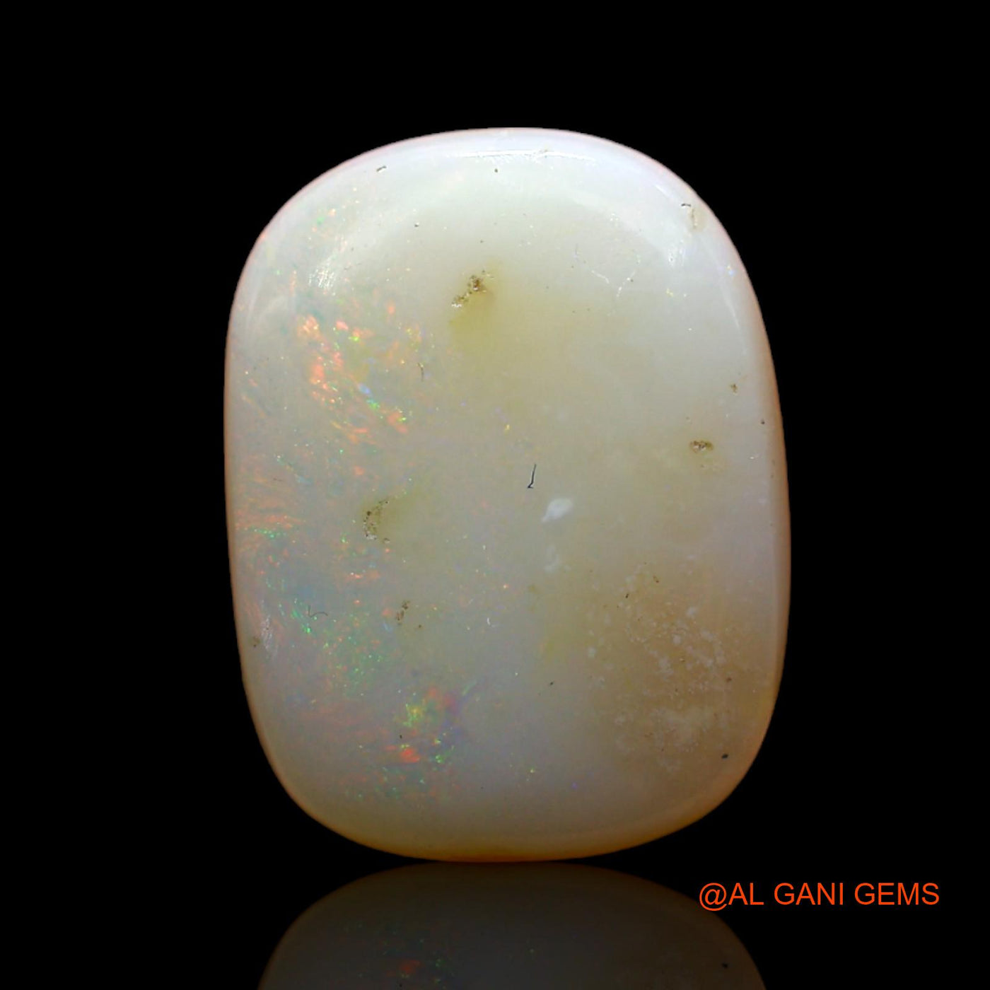 4.00 Cts Natural Australian Fire Opal Oval Cabochon Loose Gemstone For Jewelry 13x10x3 mm AD-60