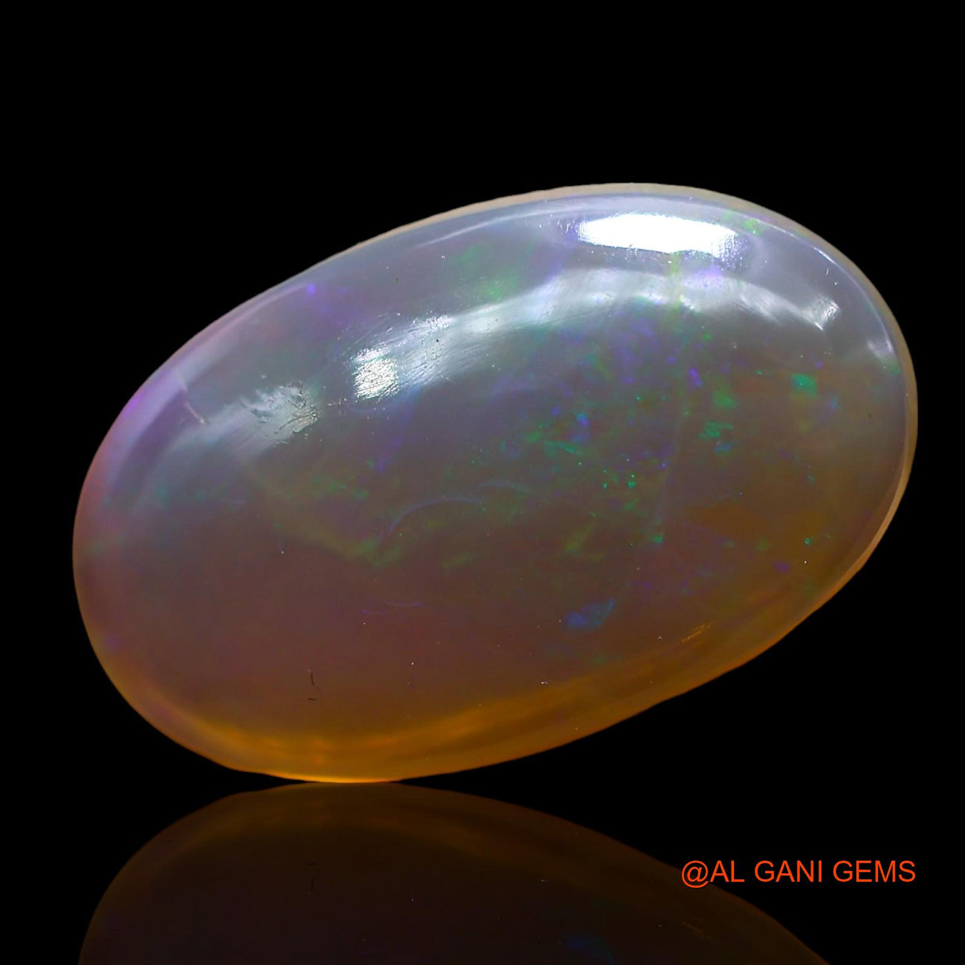 6.00 Cts Unheated Australian Fire Opal Loose Gemstone Oval Cabochon Natural 17x11x4 mm AD-610