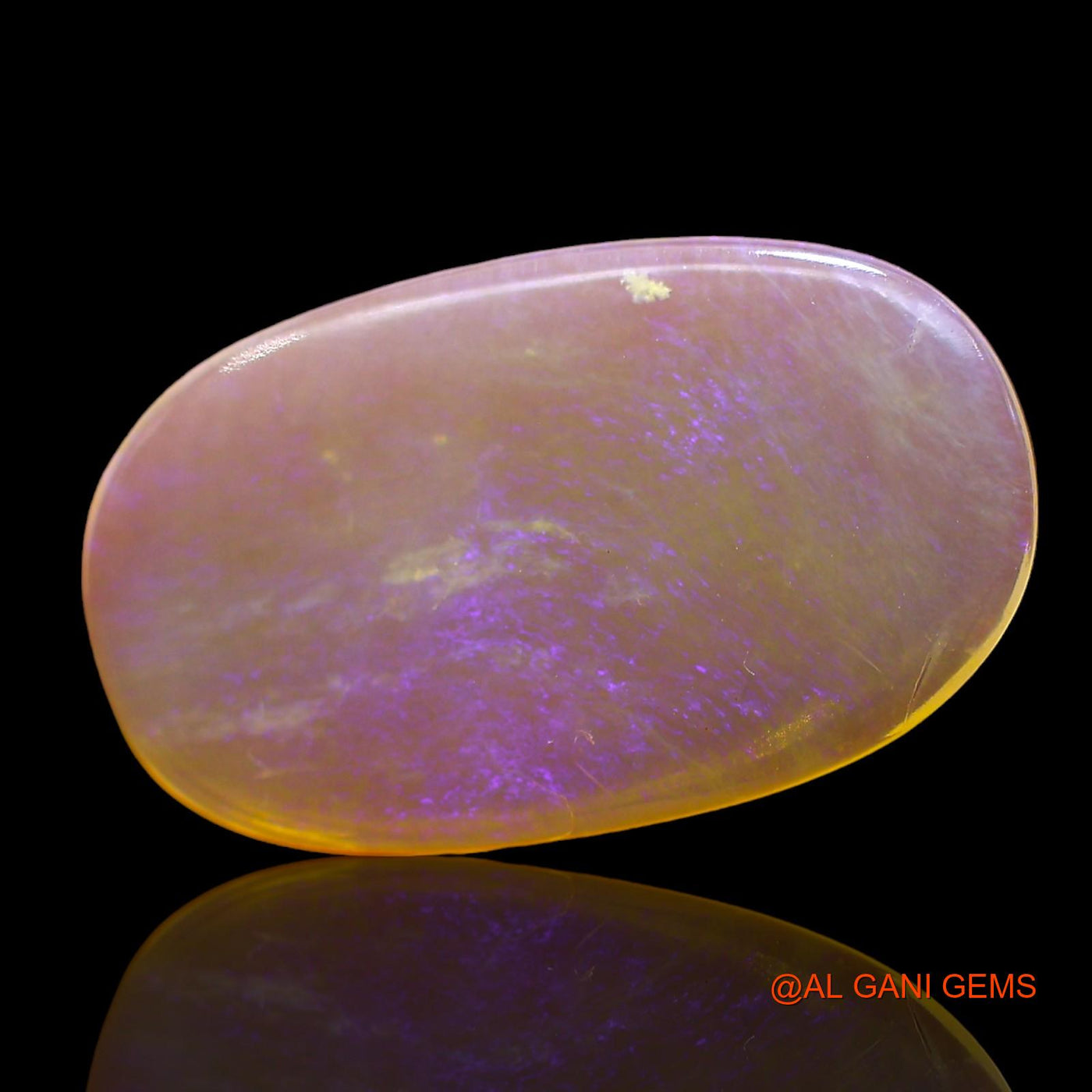 Natural Untreated Fire Opal Loose Gemstone Oval Cabochon From Australia 3.00 Cts 19x11x2 mm AD-611