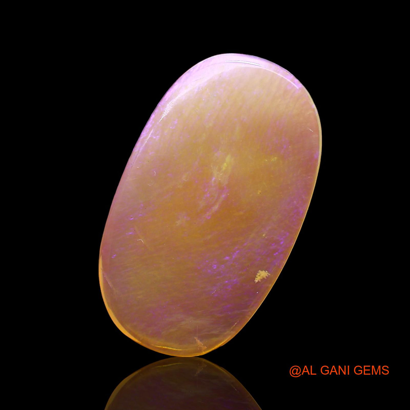 Natural Untreated Fire Opal Loose Gemstone Oval Cabochon From Australia 3.00 Cts 19x11x2 mm AD-611
