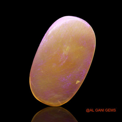 Natural Untreated Fire Opal Loose Gemstone Oval Cabochon From Australia 3.00 Cts 19x11x2 mm AD-611