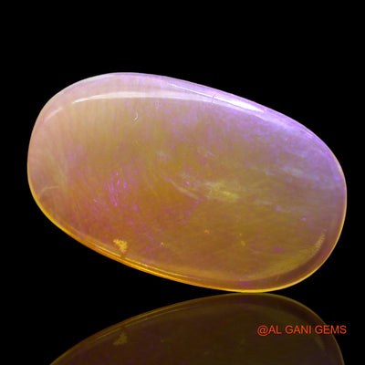 Natural Untreated Fire Opal Loose Gemstone Oval Cabochon From Australia 3.00 Cts 19x11x2 mm AD-611