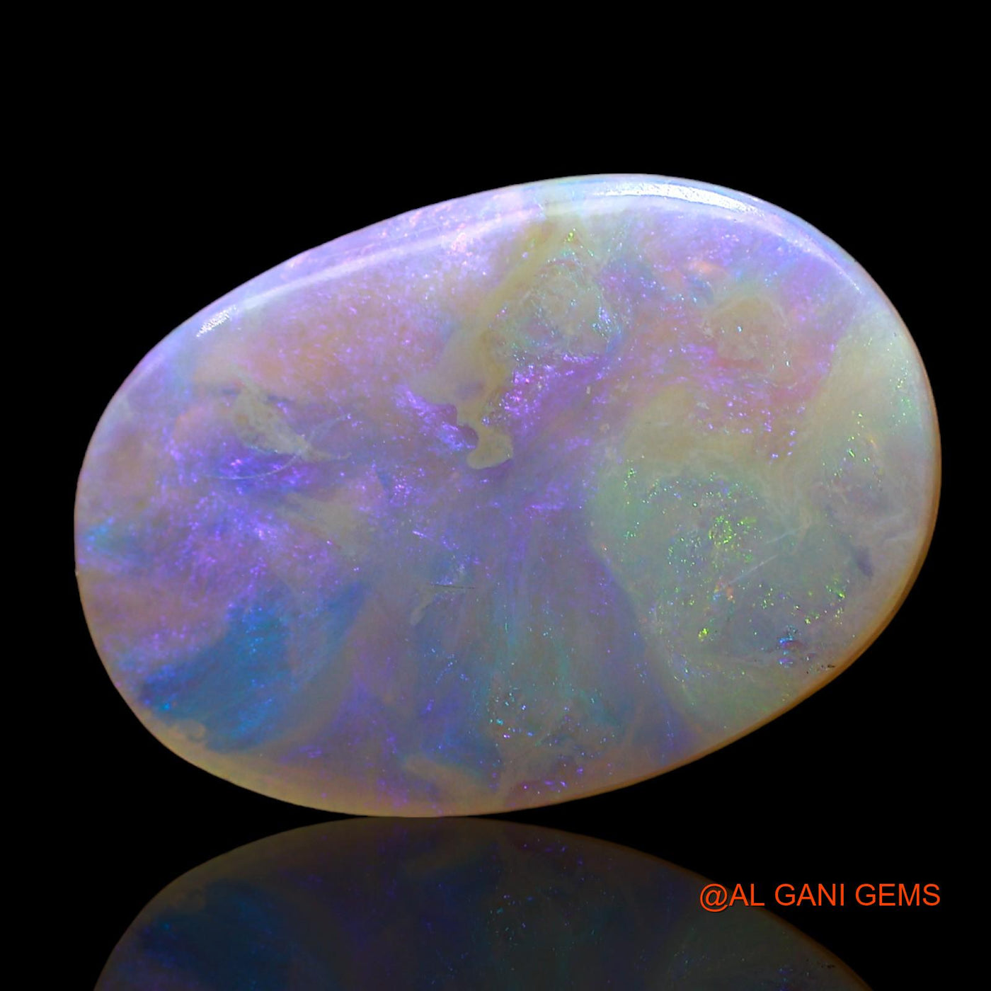 Natural Fire Opal Gemstone 5.00 Cts Loose Oval Cabochon From Australia 17x12x3 mm AD-612