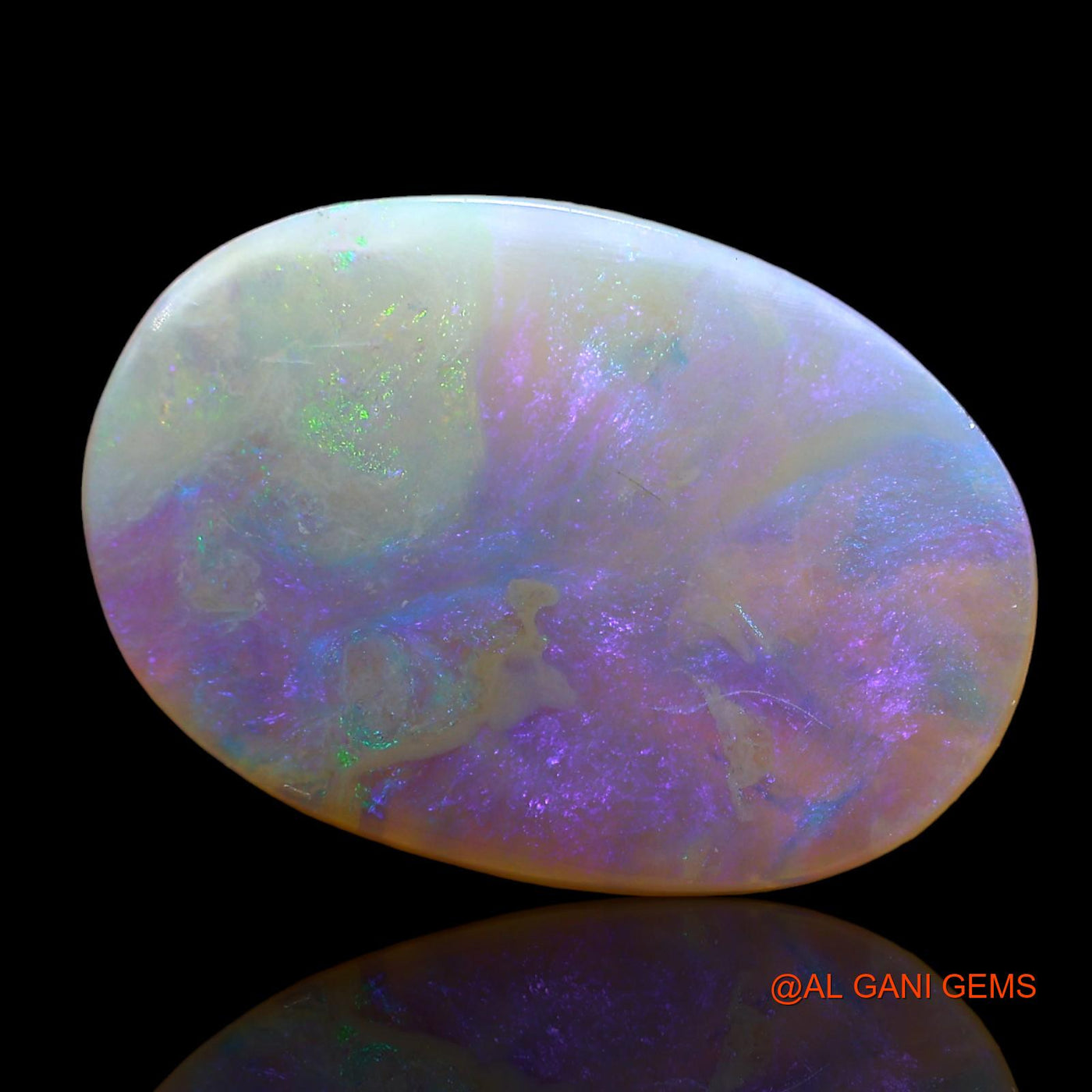 Natural Fire Opal Gemstone 5.00 Cts Loose Oval Cabochon From Australia 17x12x3 mm AD-612