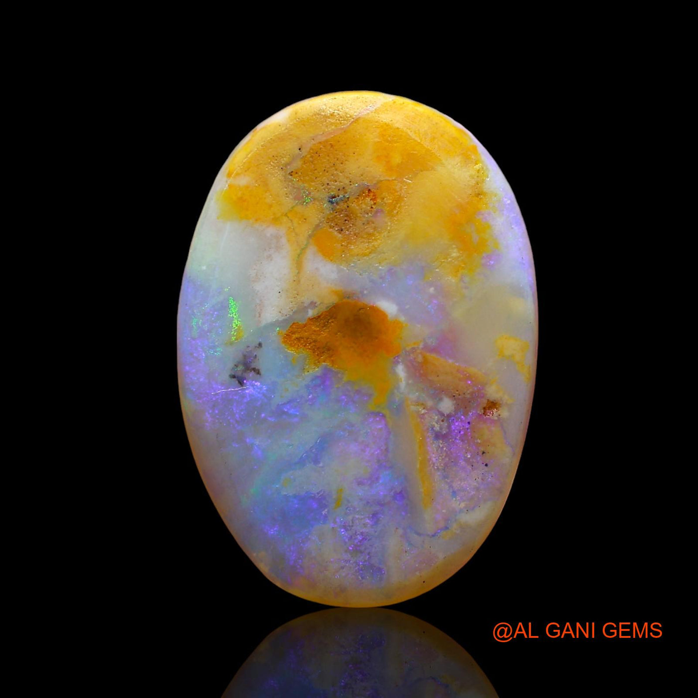 Natural Fire Opal Gemstone 5.00 Cts Loose Oval Cabochon From Australia 17x12x3 mm AD-612